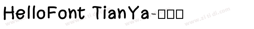 HelloFont TianYa字体转换